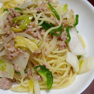 簡単☆白だし味付けの焼きそば♪